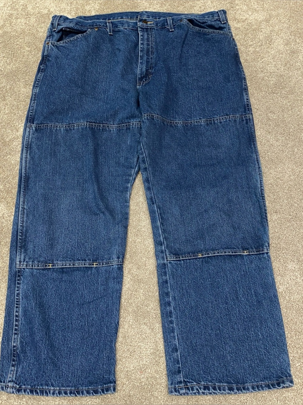 Dickies Double Knee Blue Jeans‎ Men’s 44 X 30 Workwear Fading